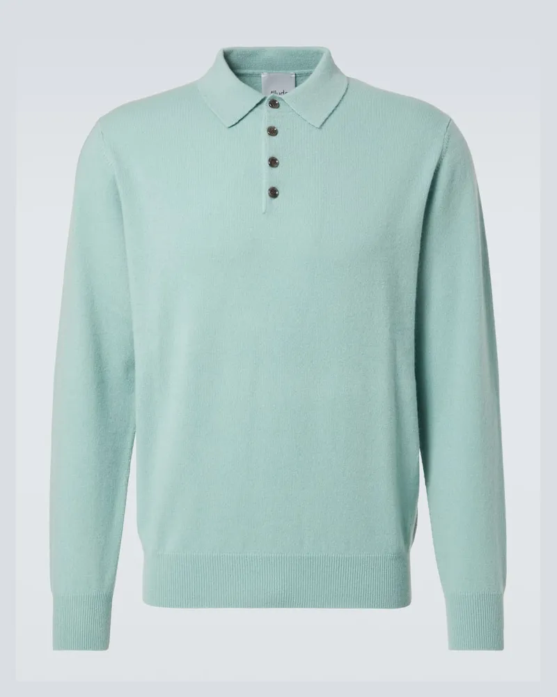 ALLUDE Polopullover aus Kaschmir Türkis