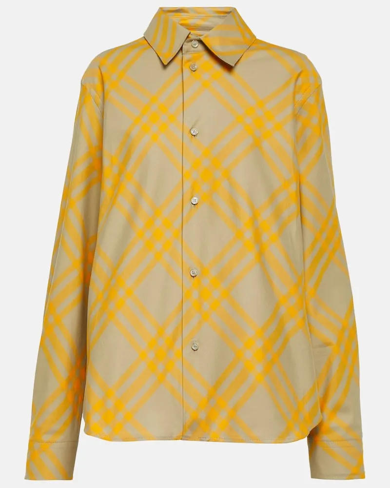 Burberry Hemd aus Baumwolle Gelb