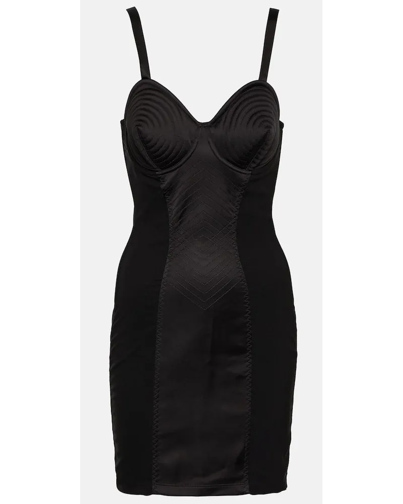 Jean Paul Gaultier Minikleid Conical Schwarz