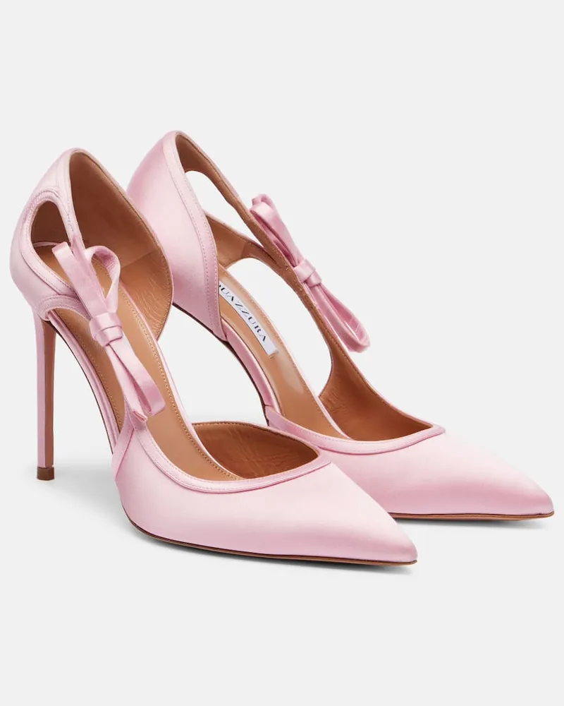 Aquazzura Pumps Soave 105 aus Satin Pink