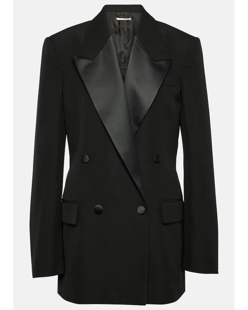 Stella McCartney Smokingjacke aus Wolle Schwarz
