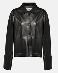 Loewe Lederjacke Schwarz