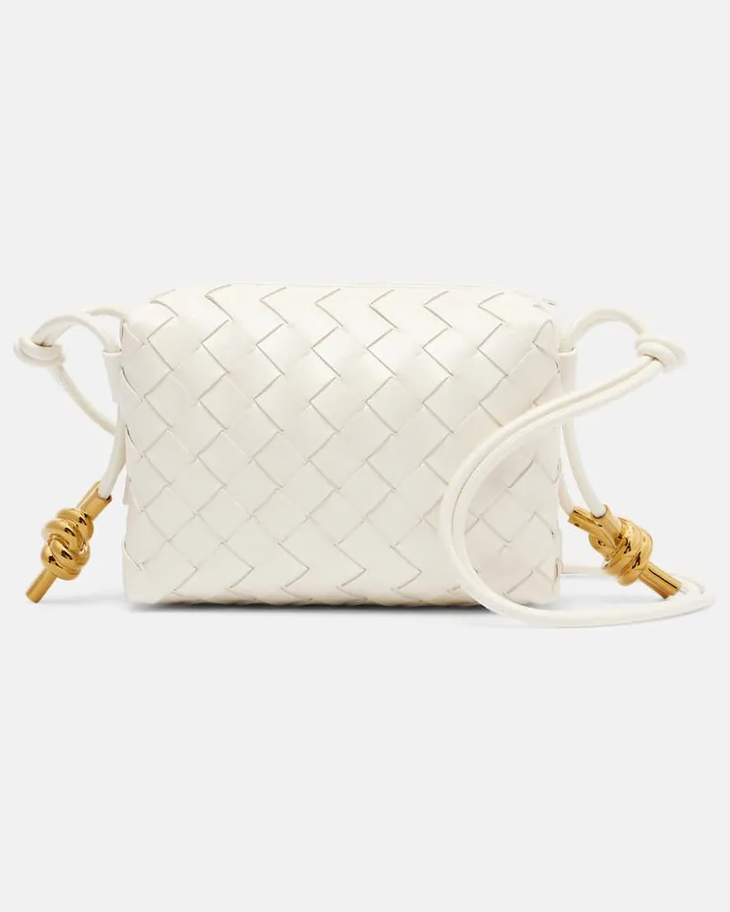 Bottega Veneta Schultertasche Loop Mini aus Leder Weiß