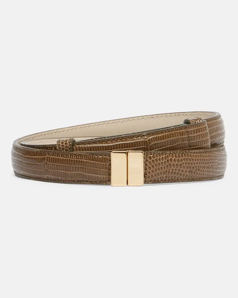 Totême Gürtel aus Leder Grün