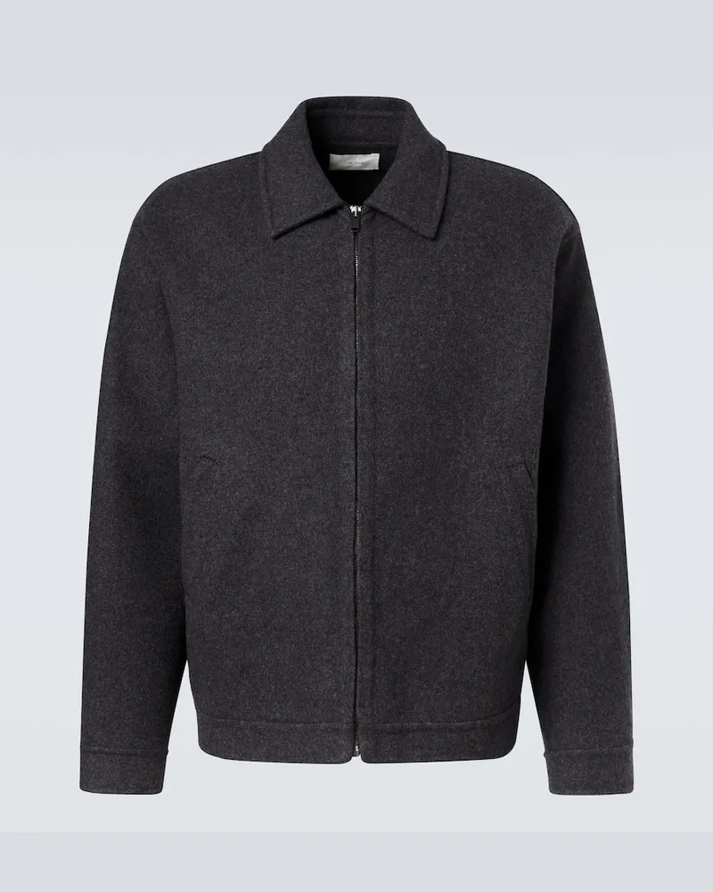 The Row Jacke Noggu aus Kaschmir und Wolle Grau