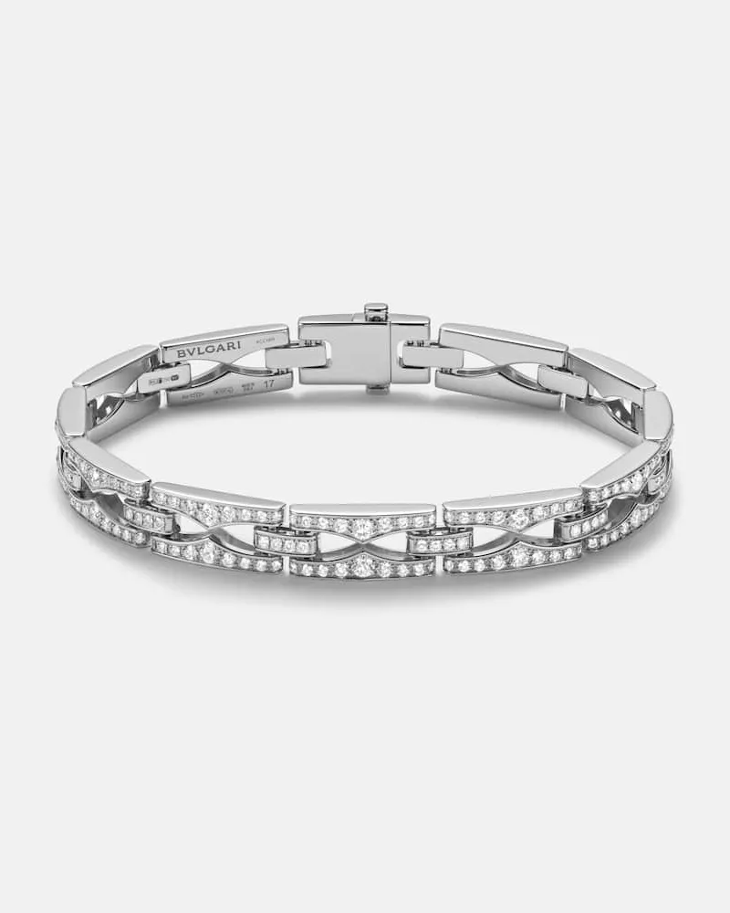 Bulgari Armband B.zero1 aus 18kt Weißgold mit Diamanten Gold