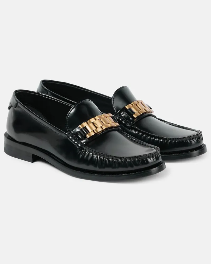 Victoria Beckham Verzierte Loafers aus Leder Schwarz