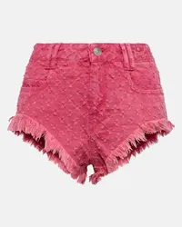 Isabel Marant High-Rise Shorts aus Denim Pink