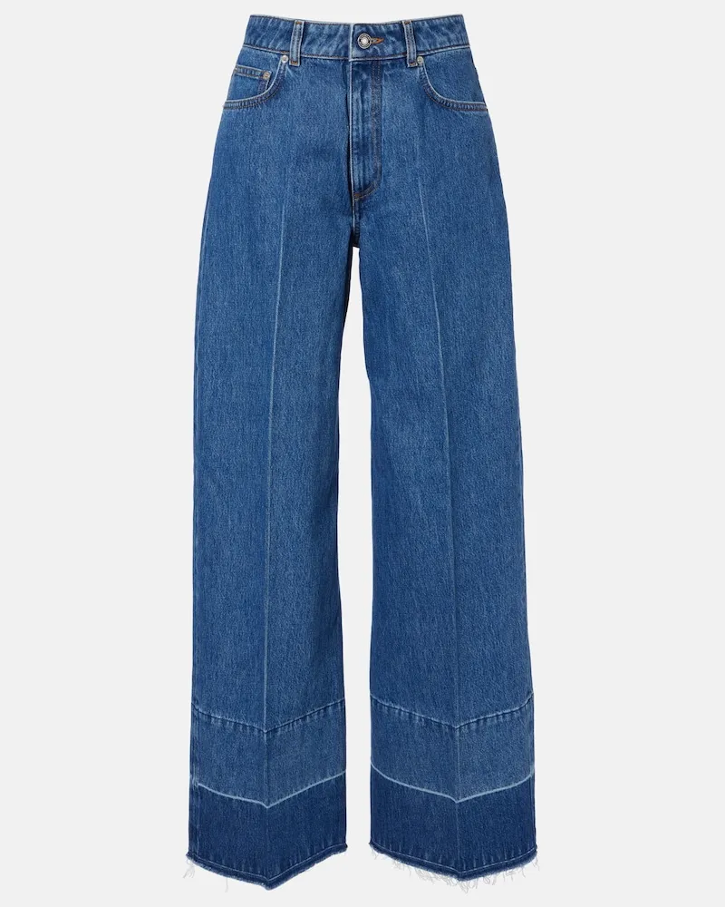 Givenchy Jeans mit weitem Bein Blau