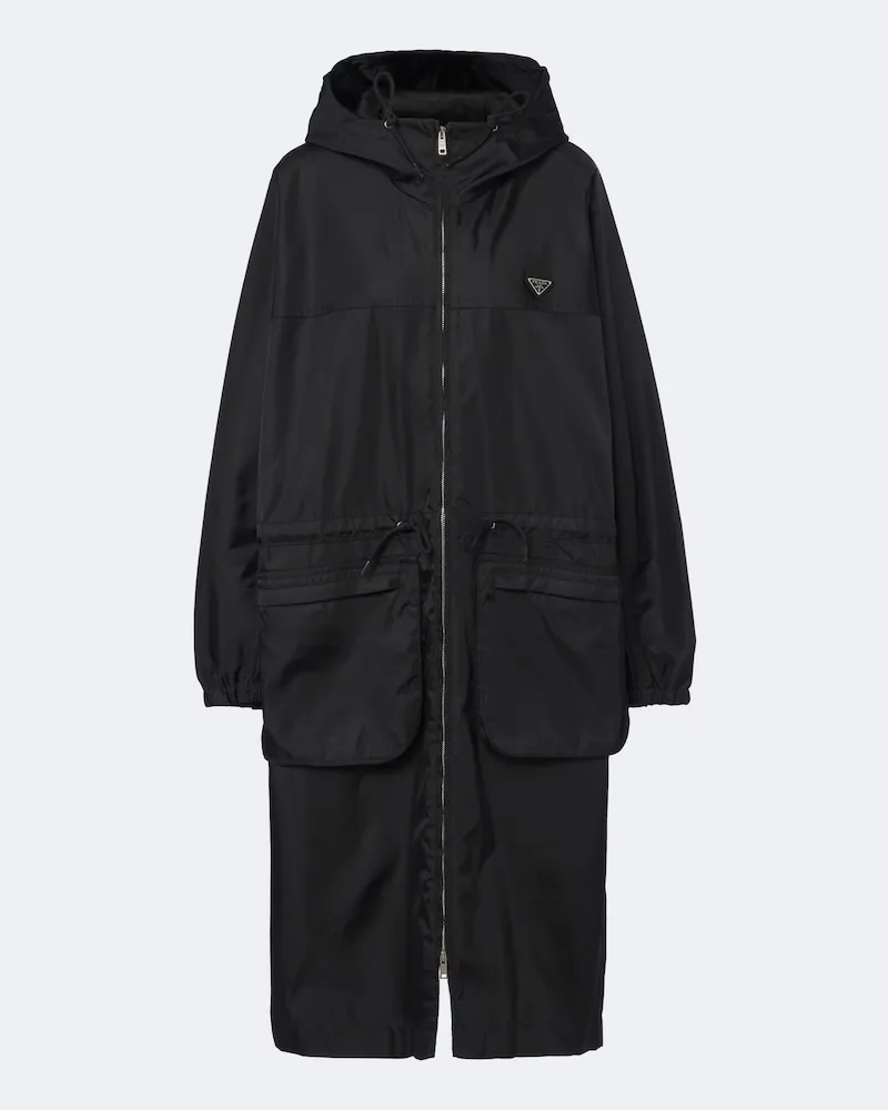 Prada Parka aus Re-Nylon Schwarz