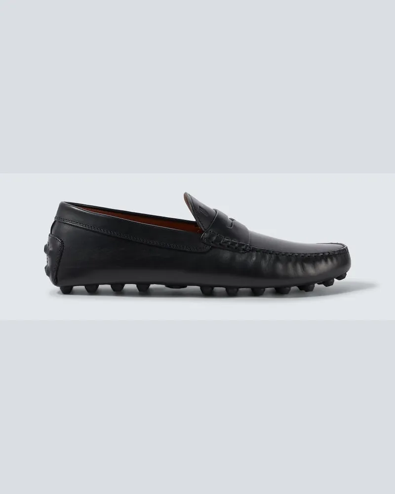 TOD'S Mokassins Gommino Bubble aus Leder Schwarz