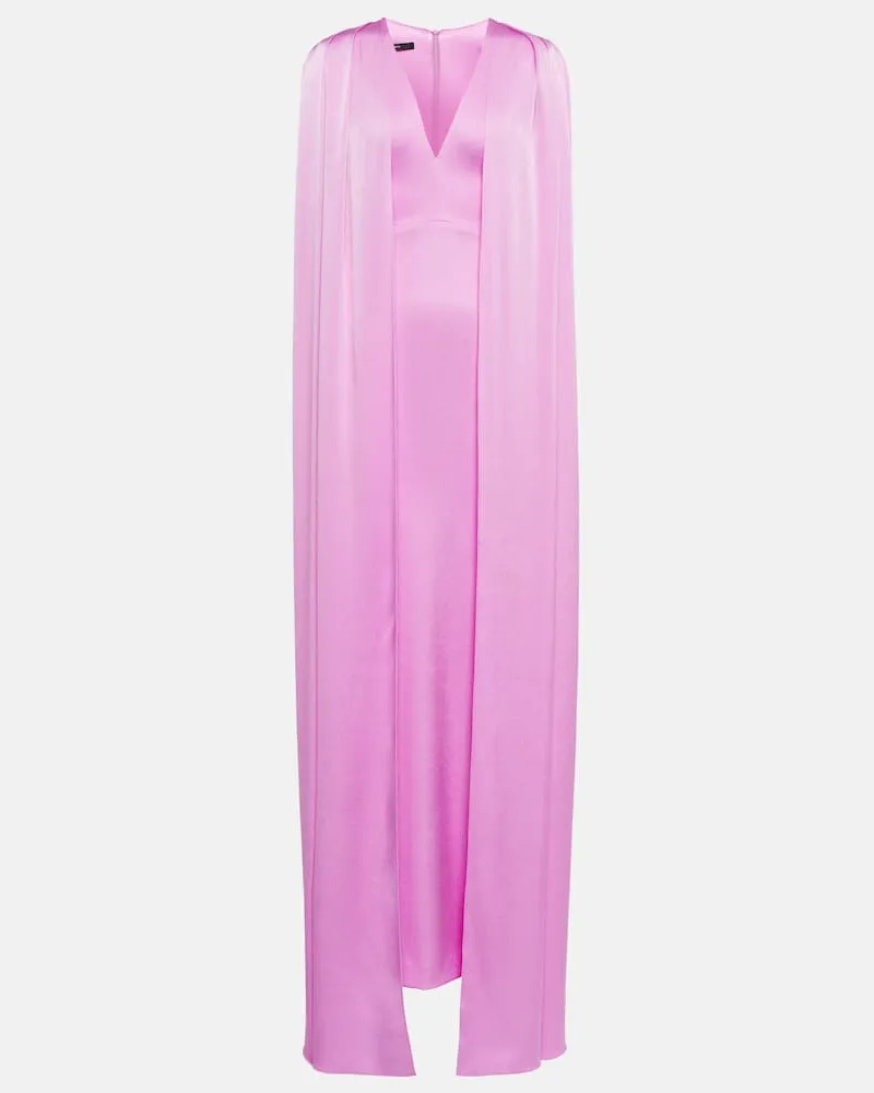 Alex Perry Robe Hudson aus Crêpe Rosa