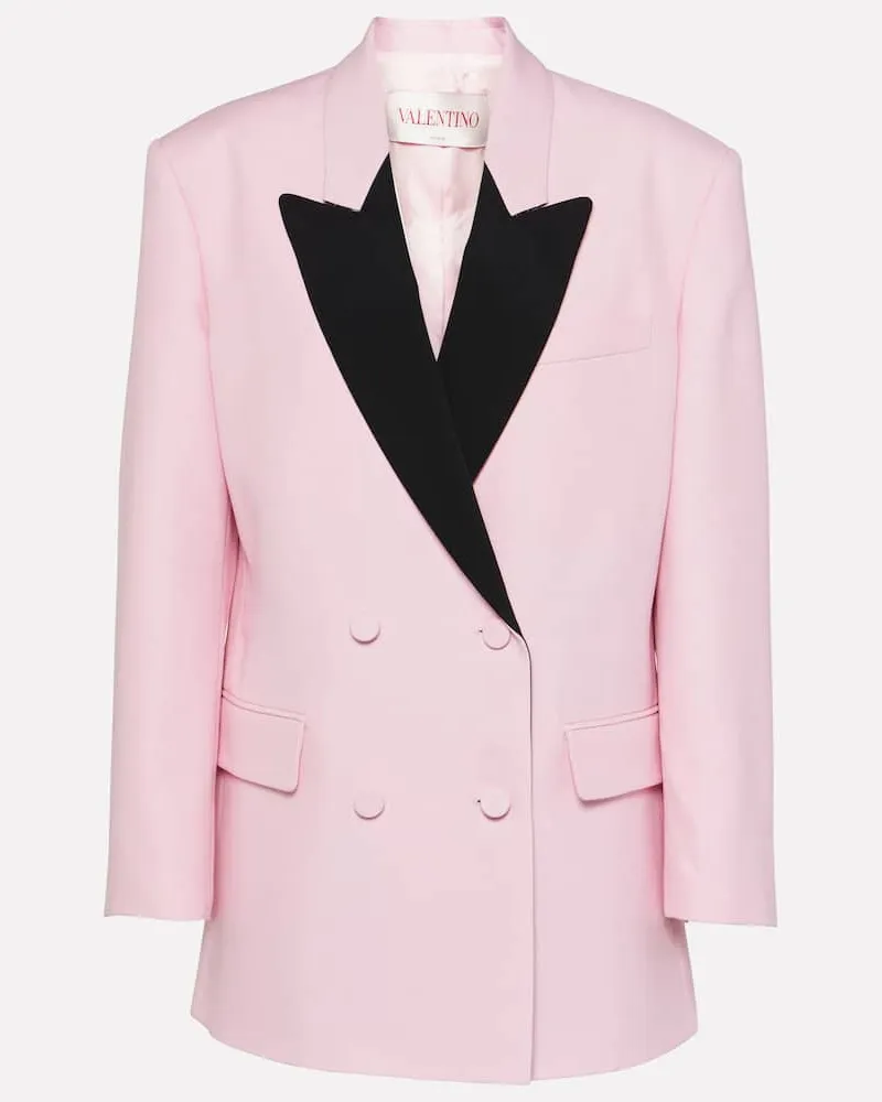 Valentino Garavani Blazer aus Crepe Couture Pink