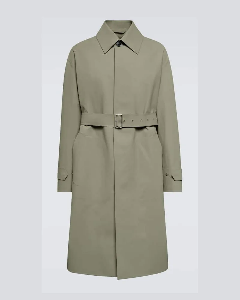 Jil Sander Trenchcoat aus Baumwolle Grün