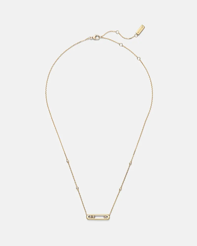 Messika Halskette Baby Move aus 18kt Gelbgold mit Diamanten Gold