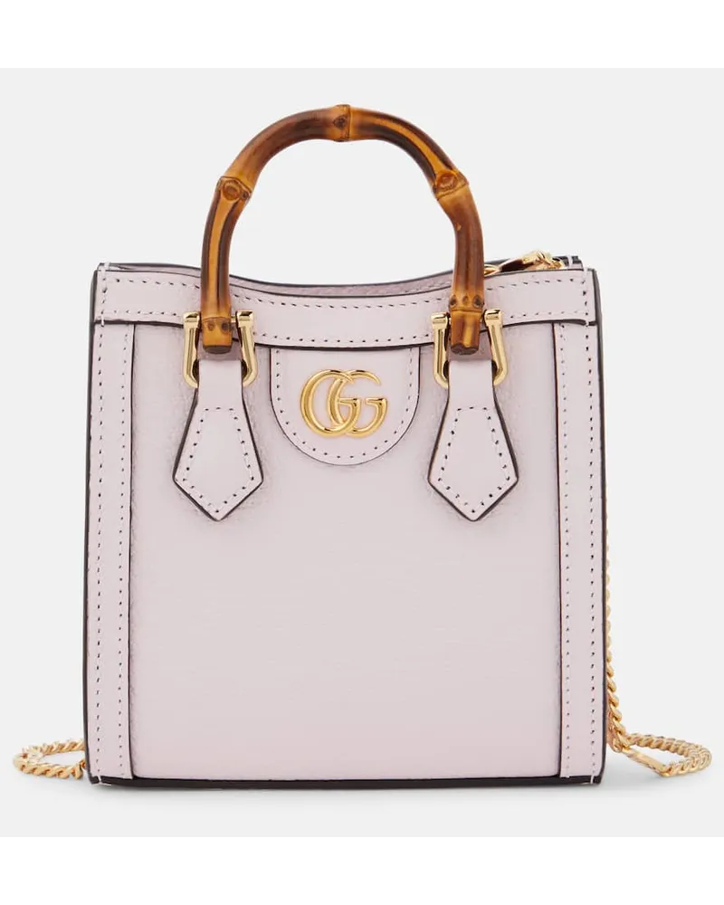 Gucci Tote  Diana Mini aus Leder Pink