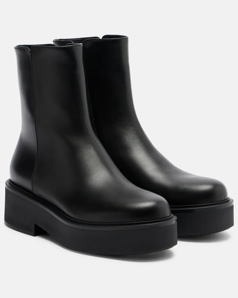 Gianvito Rossi Ankle Boots Hiro aus Leder Schwarz