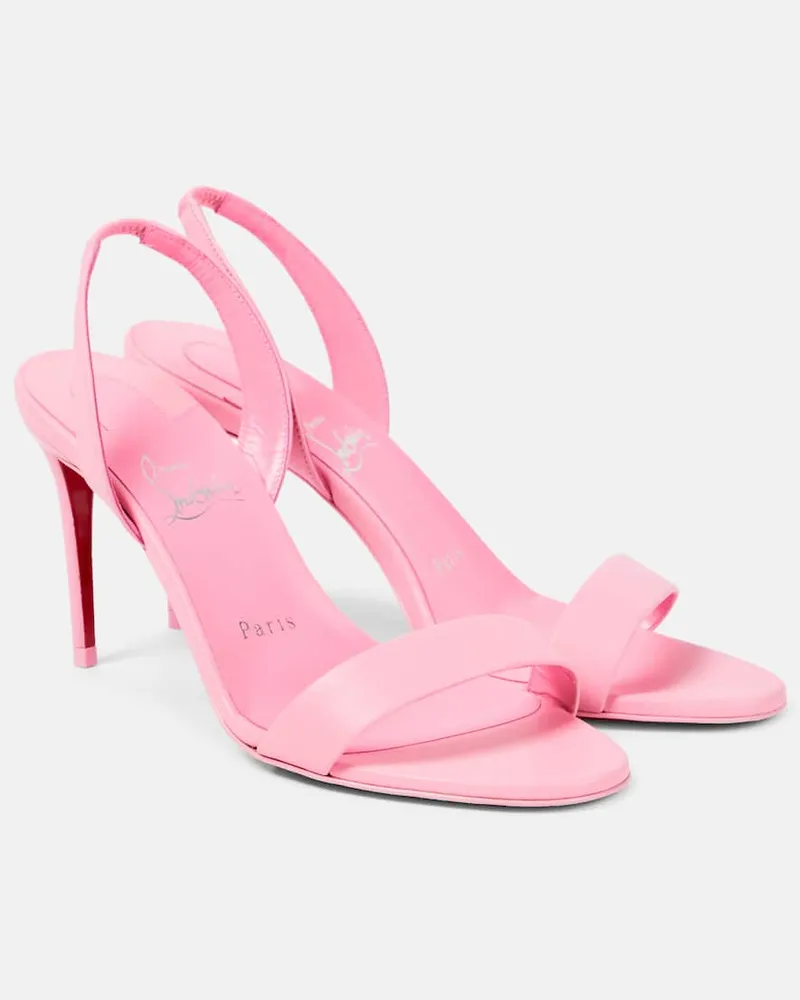 Christian Louboutin Slingback-Sandalen O Marylin 85 aus Leder Rosa