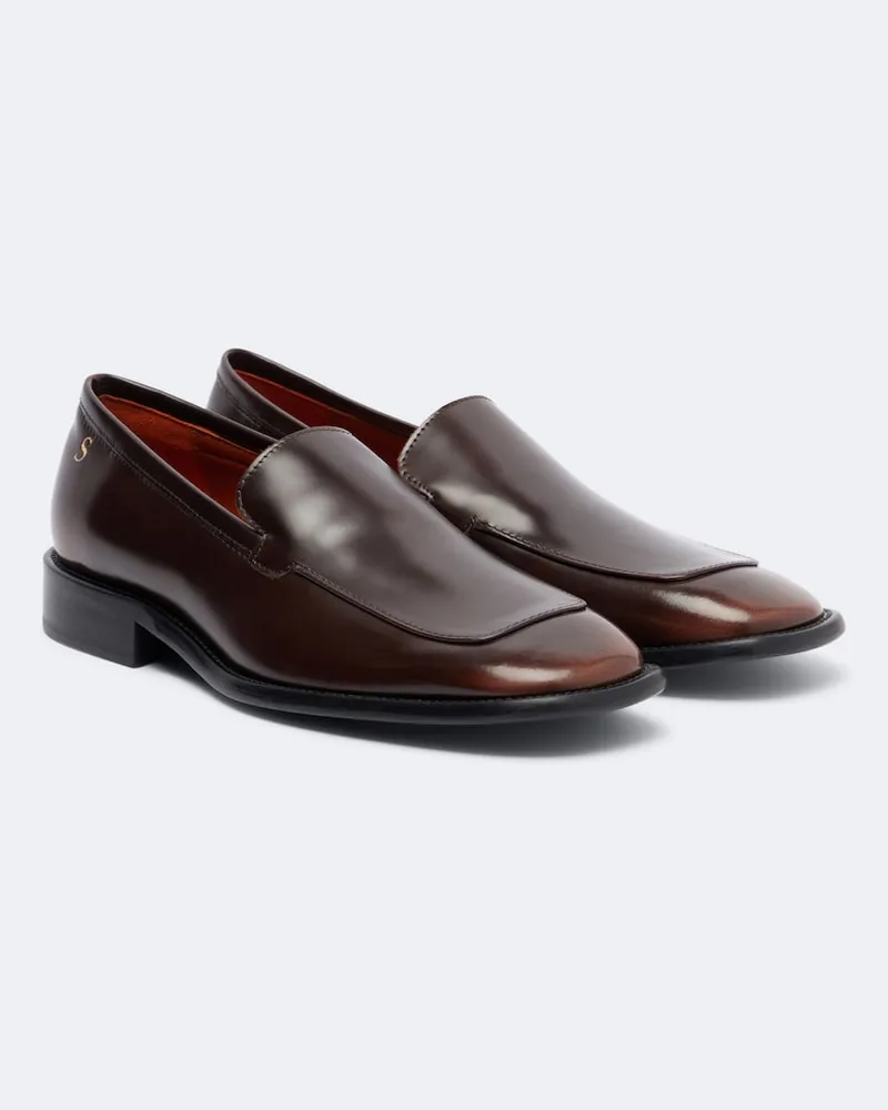 Acne Studios Loafers Bassel aus Leder Braun