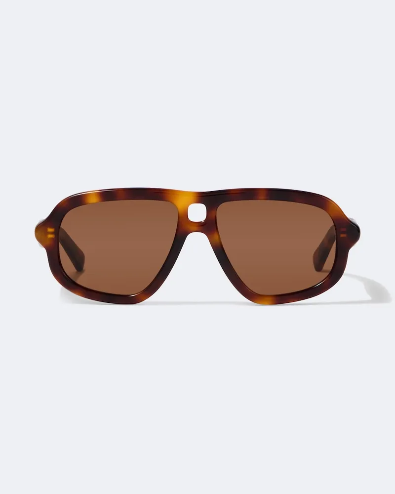 Bottega Veneta Aviator Sonnenbrille Braun