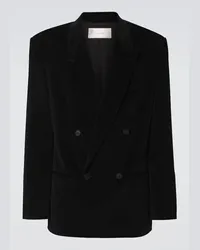 The Row Blazer Kongis aus Baumwolle und Kaschmir Schwarz