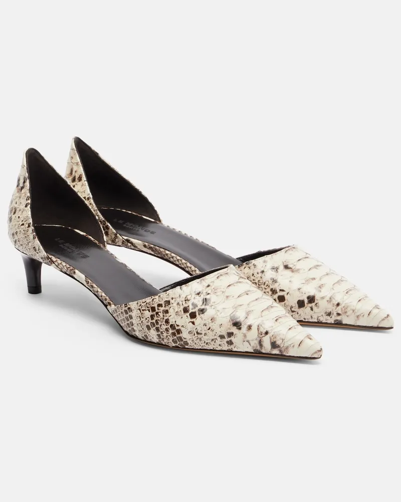 Le Monde Béryl Le Monde Béryl Pumps Dakota aus Leder Weiß