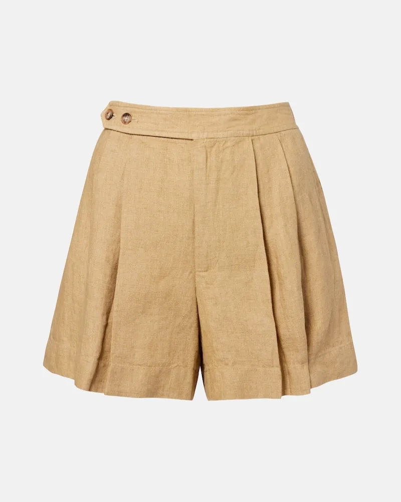 Ralph Lauren Shorts aus Leinen Beige