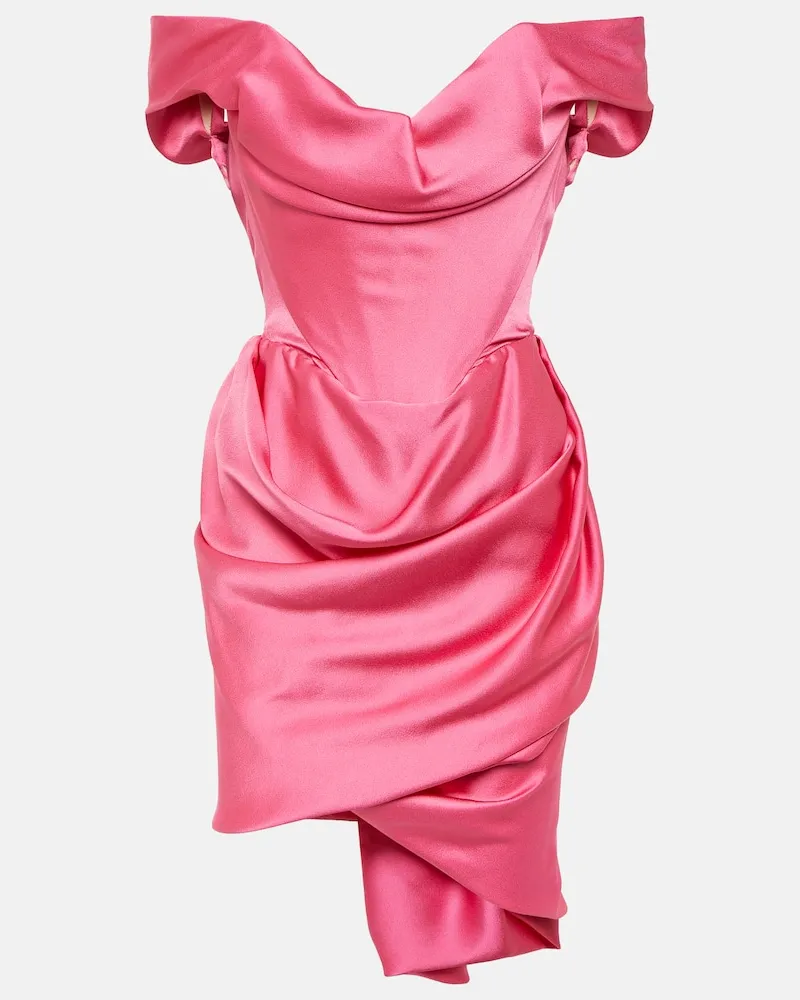 Vivienne Westwood Minikleid Nova Cora aus Satin Rosa
