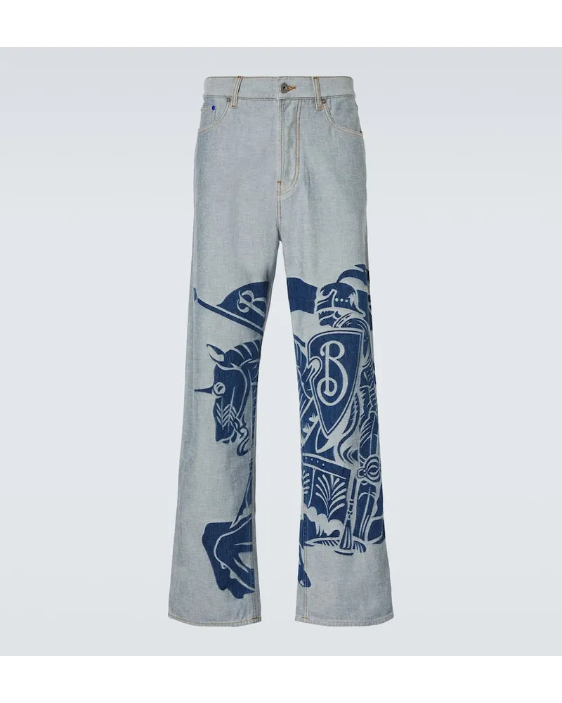 Burberry Wide-Leg Jeans EKD Blau