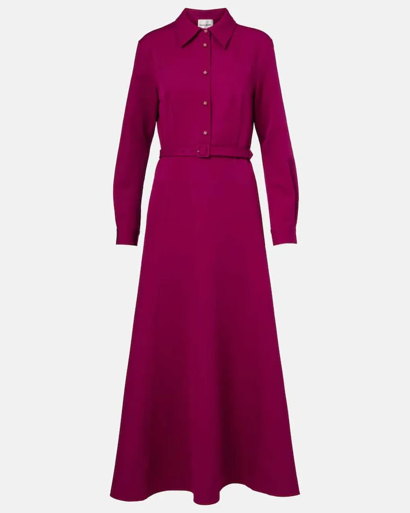 Roland Mouret Hemdblusenkleid aus Crêpe Pink