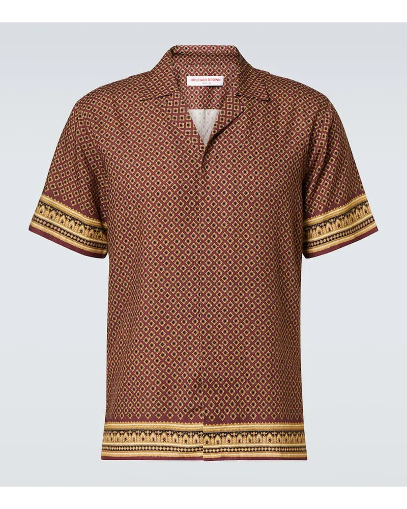 Orlebar Brown Hemd Maitan Rot