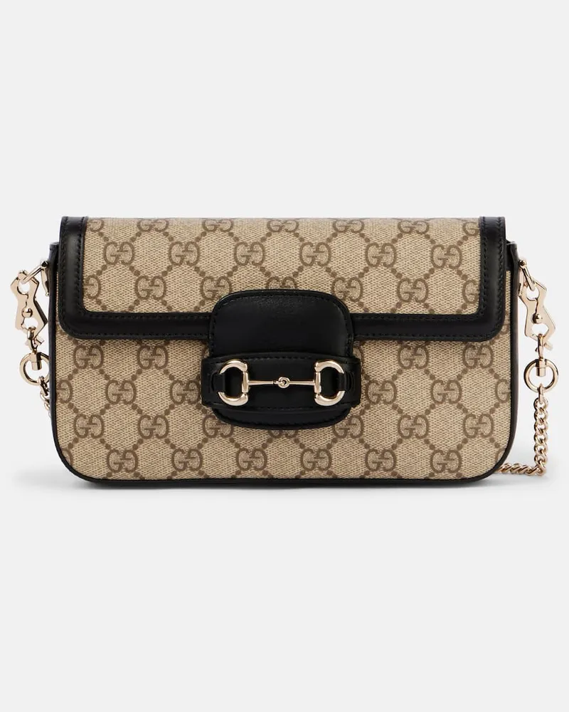 Gucci Schultertasche Gucci Horsebit 1955 Small Braun