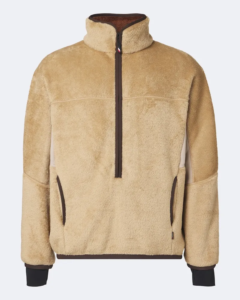 Moncler Ski-Sweatshirt aus Fleece Beige