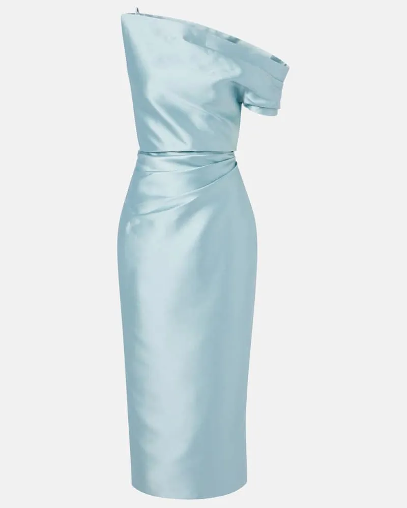 Solace London Cocktailkleid Ellison aus Satin Blau