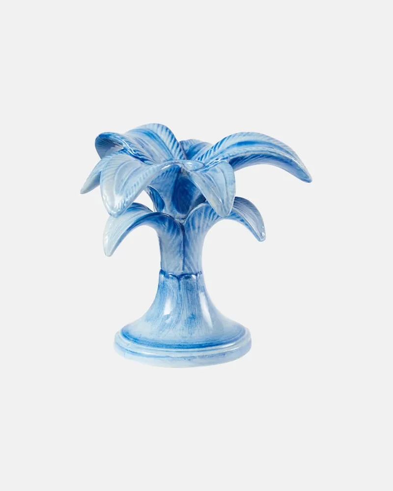 Les-Ottomans Kerzenständer Palm Small Blau