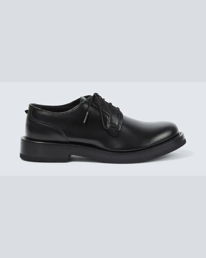Valentino Garavani Schnürschuhe aus Leder Schwarz