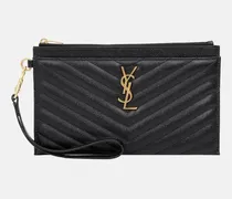 Clutch Cassandre Large aus Leder
