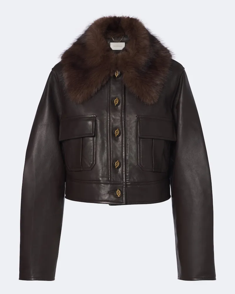 Zimmermann Lederjacke Valiant Braun