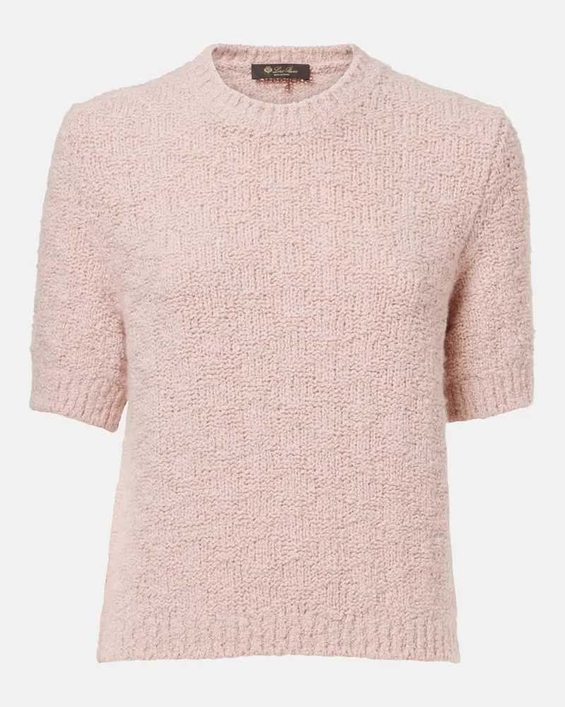 Loro Piana Pullover aus Kaschmir und Seide Pink