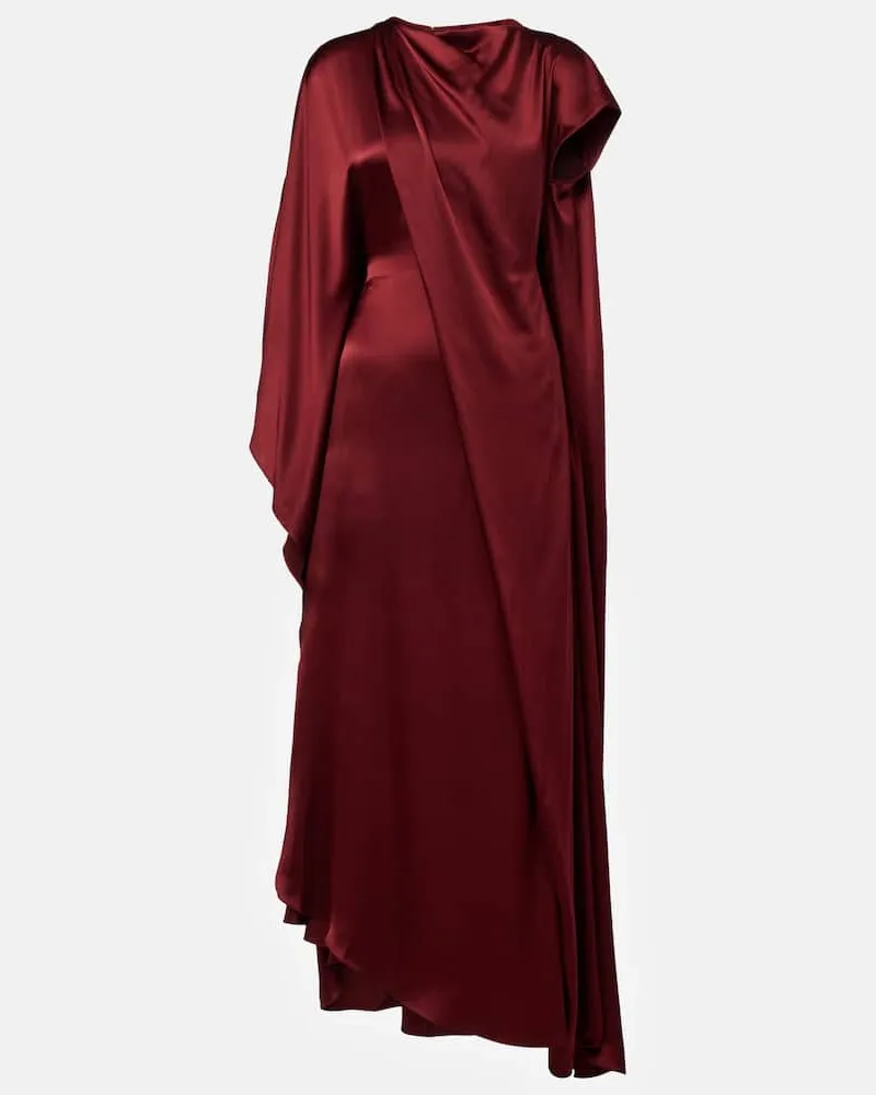 Roksanda Ilincic Robe Hiba aus Seide Burgund