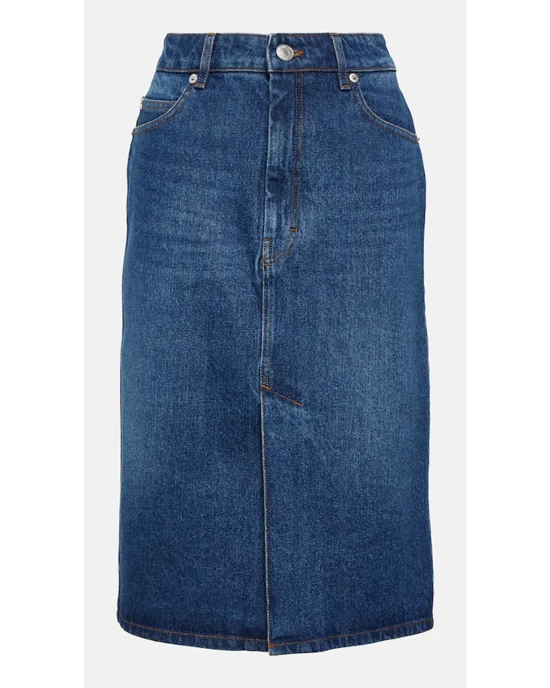 AMI Paris Jeansrock Blau