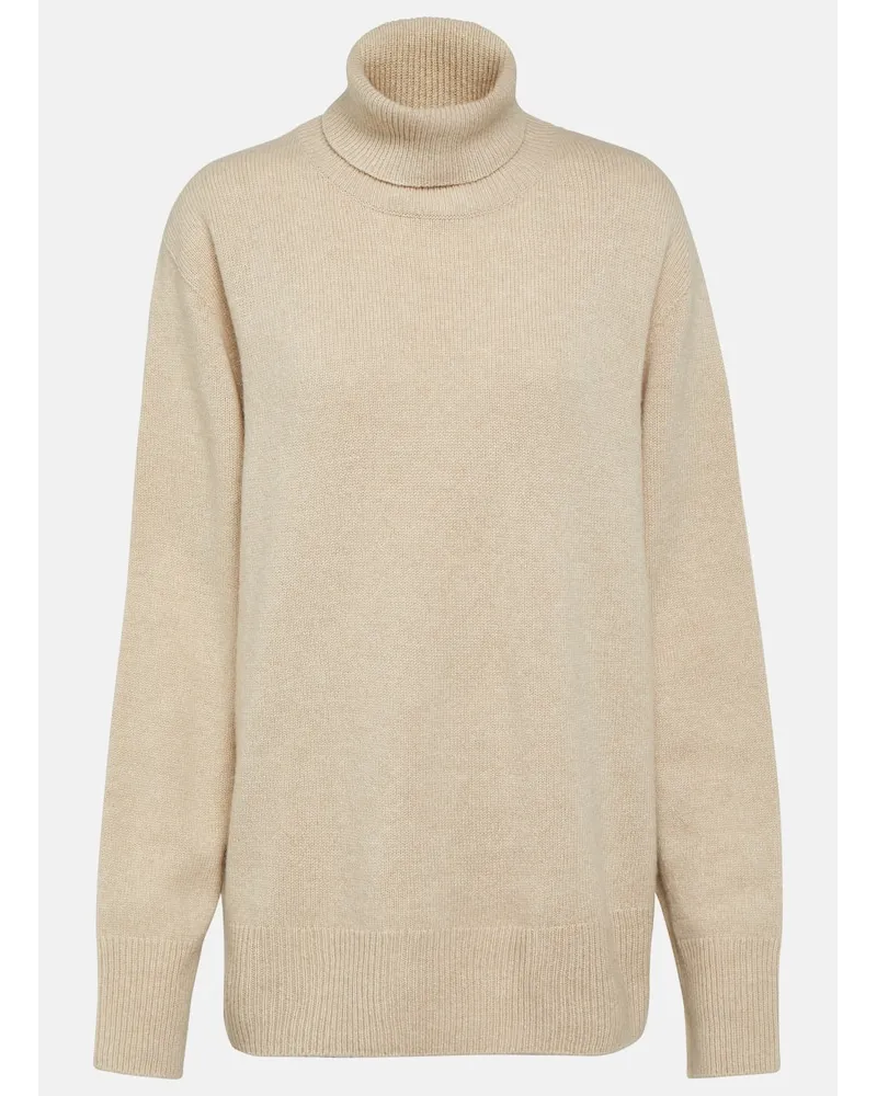 The Row Rollkragenpullover Stepny aus Wolle und Kaschmir Beige