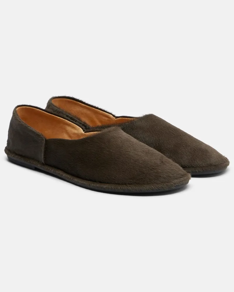 The Row Slip-Ons Canal aus Kalbshaar Braun