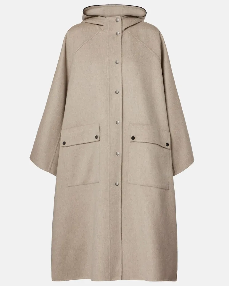 Brunello Cucinelli Cape aus Kaschmir Beige