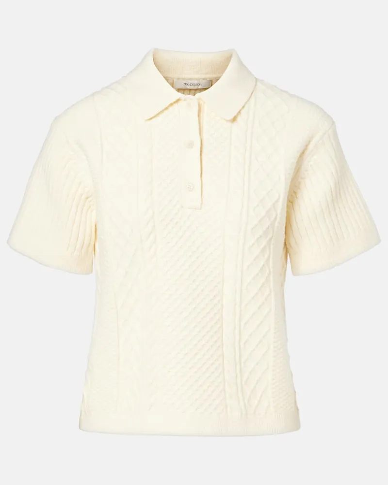 J.W.Anderson Polohemd aus Strick Beige