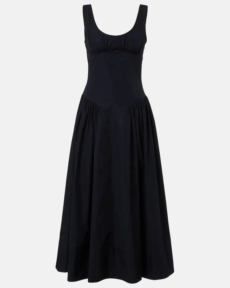 Proenza Schouler White Label Midikleid Kendall Blau