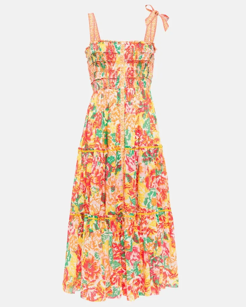 Poupette St Barth Midikleid Triny Orange
