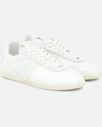 TOD'S Sneakers Tabs aus Leder Weiss