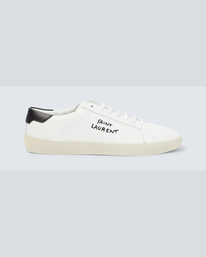 Saint Laurent Sneakers Court Classic SL/06 aus Leder Weiß