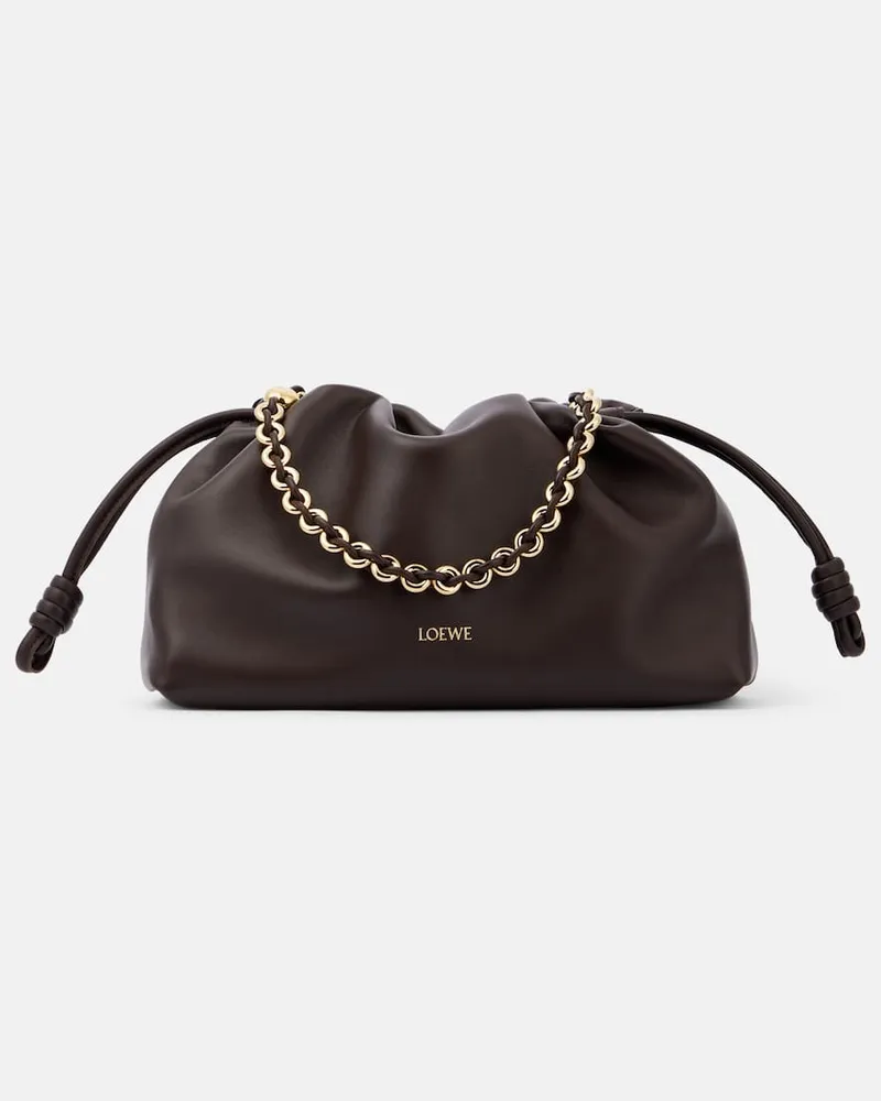 Loewe Tote Bag Flamenco Small aus Leder Braun
